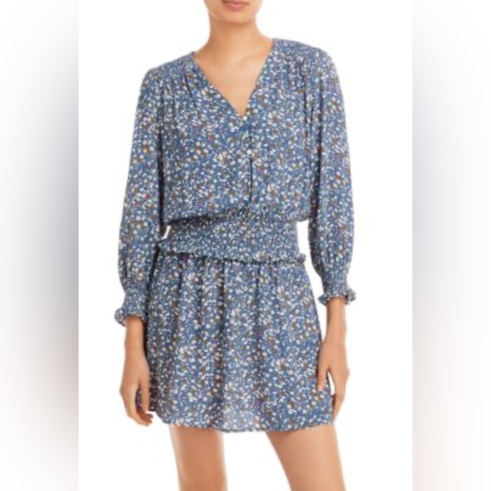 Rails Zana  Mini Dress in Blue Ditzy Floral Large